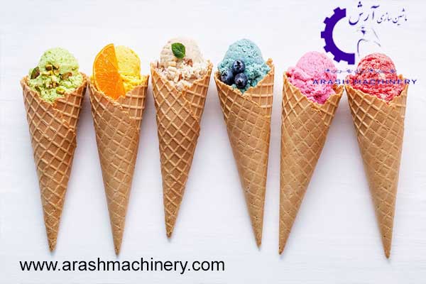 تولید انواع بستنی با استفاده از دستگاه بستنی‌ساز