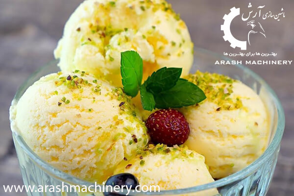 بستنی سنتی تهیه شده با دستگاه بستنی ساز