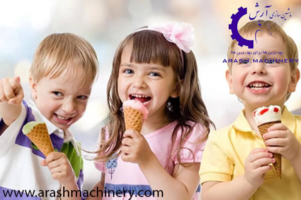 بستنی ها در طعم های متنوع تولید می شوند.