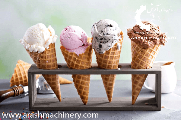 نمایی از تنوع بستنی ها